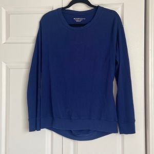 Beyond Yoga Open back sweatshirt Sz L Royal Blue